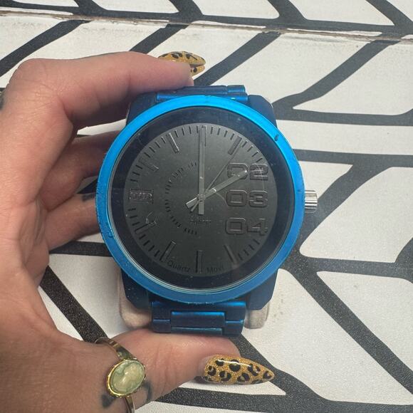 Mark Naimer XXL Blue Quartz Analog Watch - Picture 1 of 4
